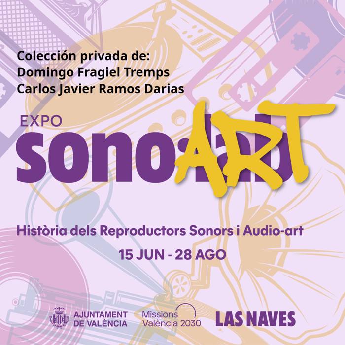 Cartel de la exposición Sono-Art en Las Naves, Valencia